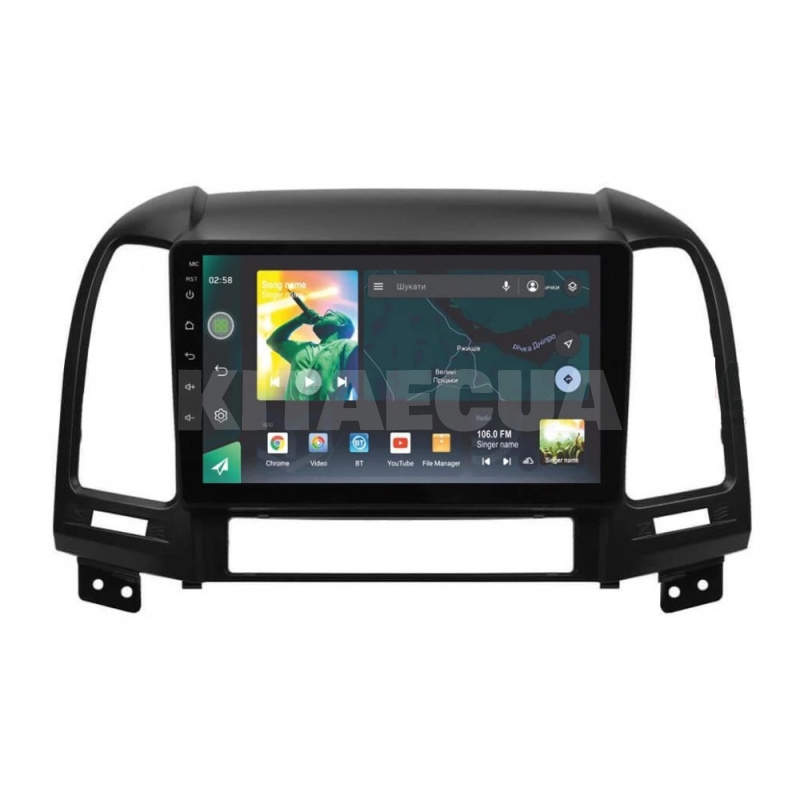 Штатна магнітола X9464 4+64 ГБ 9" Hyundai Santa Fe 2 2006-2012 SIGMA4car (33417)