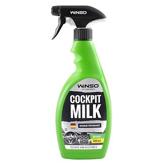 Поліроль-молочко для пластику «лимон» 500 мл Professional Cockpit milk (Уцінка) Winso