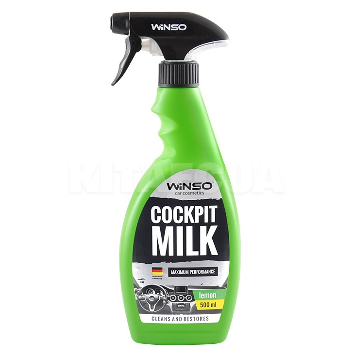 Поліроль-молочко для пластику «лимон» 500 мл Professional Cockpit milk (Уцінка) Winso (810610-уц)