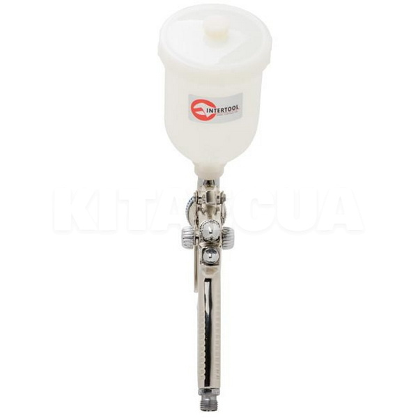 Краскопульт пневматический HVLP II MINI профессиональный 0.8м 2-2.5 бар бачок 250мл Intertool (PT-0128-INTERTOOL) - 6