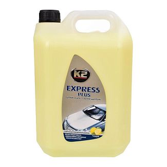 Автошампунь Express Plus 5л концентрат з воском з ароматом лимон K2