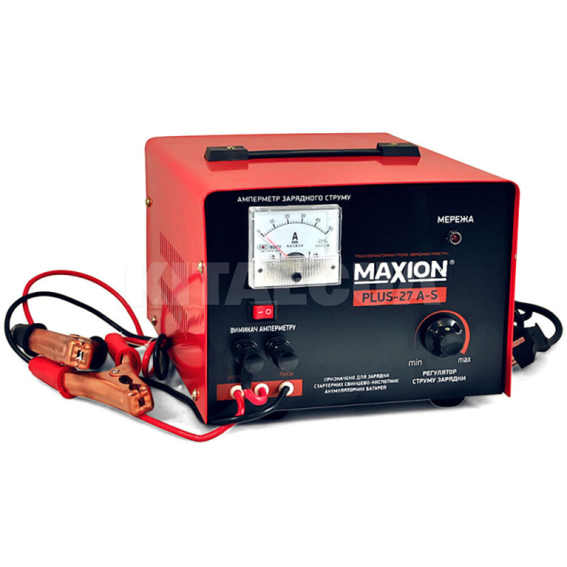 Зарядное устройство для аккумулятора 12В 300Ач 27A трансформаторное MAXION (MX PLUS-27As)