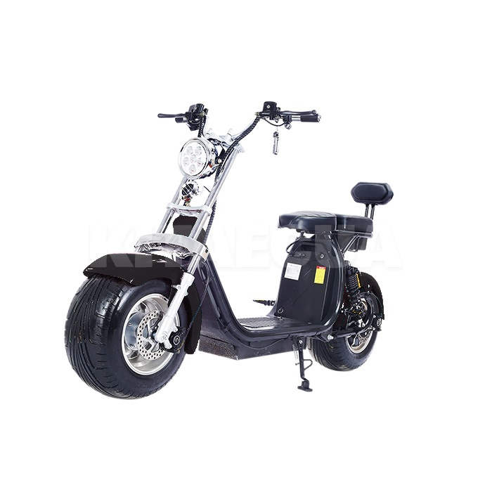 Електроскутер Citycoco Long 1500W, 60V12Ah, Black ROODER (00000050798)