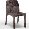 Стілець садовий пластиковий Verona armchair графіт до 110 кг Bica (8003723491935)