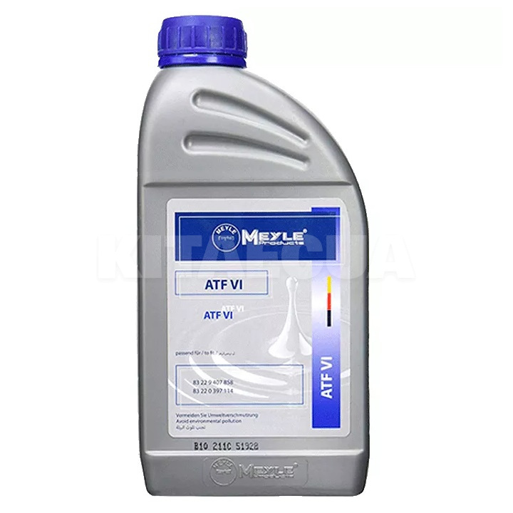 Масло трансмиссионное синтетическое 1л ATF Dexron VI MEYLE (0140192500)
