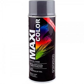 Краска-эмаль серая графит 400мл универсальная декоративная MAXI COLOR
