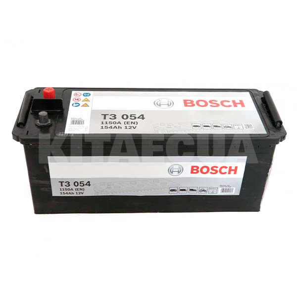 Аккумулятор автомобильный T3 054 154Ач 1150А "+" слева BOSCH (0 092 T30 540)