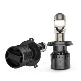 LED лампа с линзой для авто ML45 H4 45W 6000K STELLAR