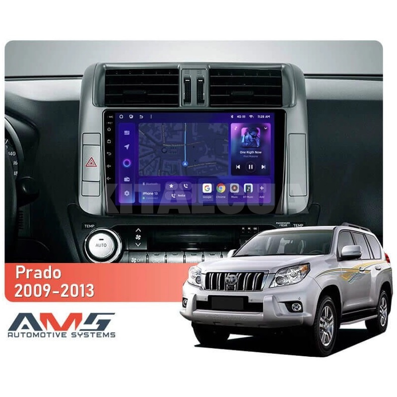 Штатна магнітола MOSS M3 4+32 ГБ 9" Toyota Land Cruiser Prado 150 2009-2013 (B) AMS (50718) - 2