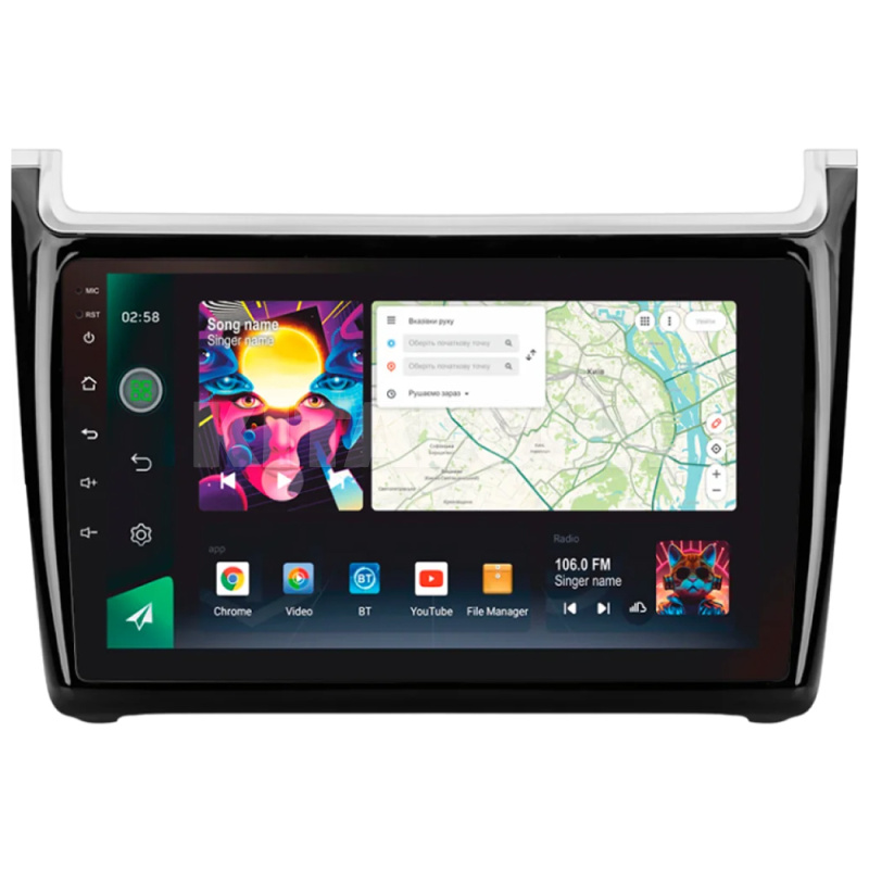 Штатная магнитола PRO 9464 4+64 Gb 9" Volkswagen POLO 5 2008-2020 SIGMA4car (40014)
