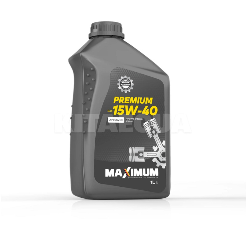 Масло моторное минеральное 1л 15W-40 Premium SG/CD MAXIMUM (Premium 15W40 SG/CD_1л)