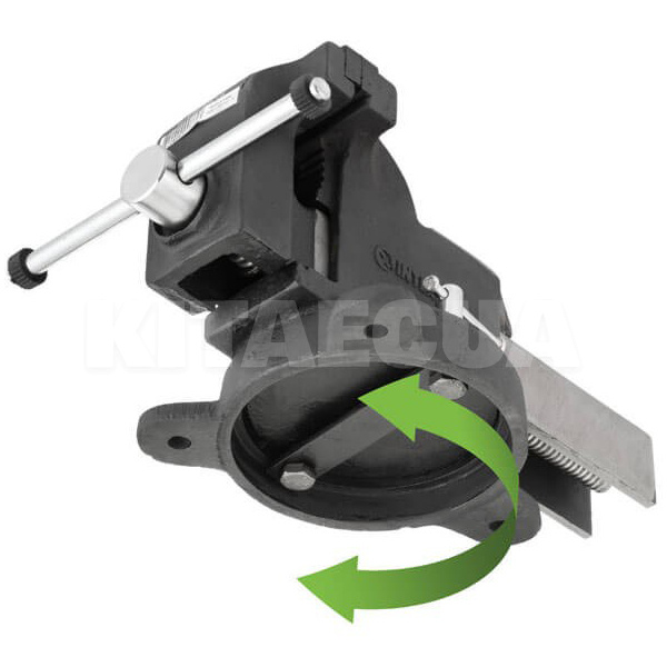 Тиски слесарные поворотные 125 мм STORM Intertool (HT-0086) - 2