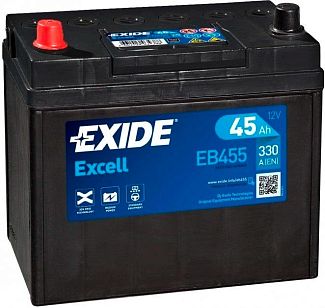 Аккумулятор автомобильный 45Ач 330А "+" слева EXIDE