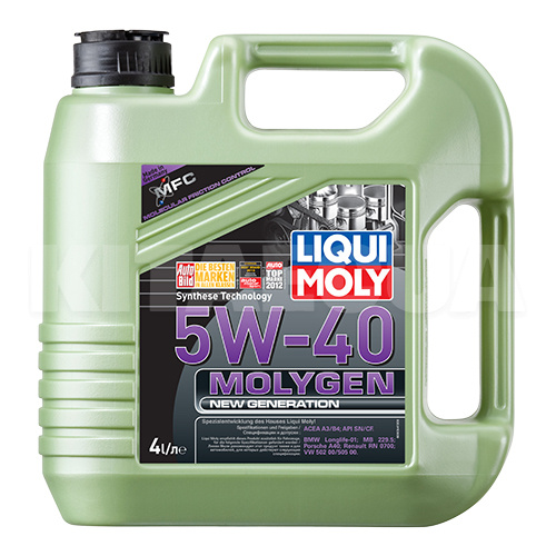 Масло моторное синтетическое 1л 5W-40 Molygen New Generation LIQUI MOLY (8576) - 2
