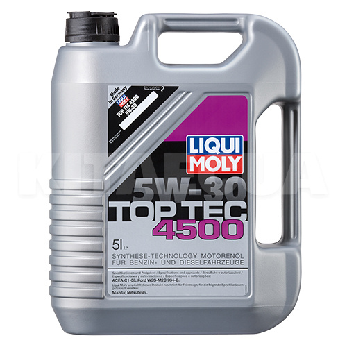 Масло моторное синтетическое 5л 5W-30 Top Tec 4500 LIQUI MOLY (2318) - 2