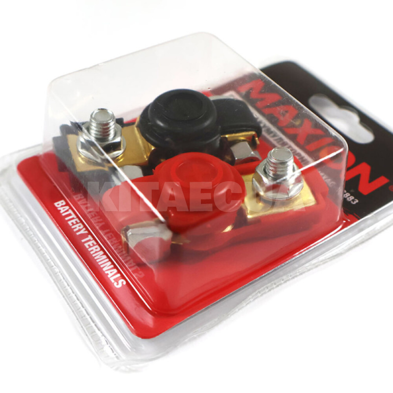 Клеммы аккумуляторные пара облегченные с болтовым зажимом MAXION (MXAC-TC883) - 2