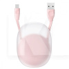 Кабель USB - Lightning 2A Lets Go Little Reunion One-Way Stretchable 1м розовый BASEUS (CALRN-24)