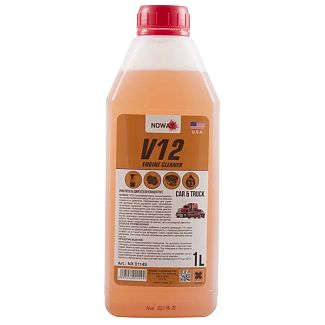 Очищувач двигуна зовні 1л V12 Engine Cleaner NOWAX