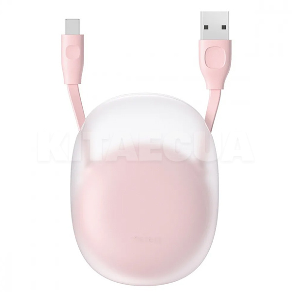 Кабель USB - Lightning 2A Lets Go Little Reunion One-Way Stretchable 1м розовый BASEUS (CALRN-24)