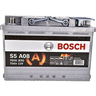 Аккумулятор автомобильный 70Ач 760А "+" справа BOSCH