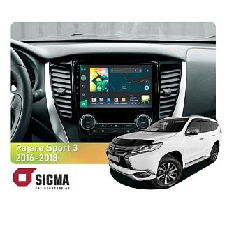 Штатная магнитола X9232 2+32 Gb 9" Mitsubishi Pajero Sport 3 2016-2018 SIGMA4car