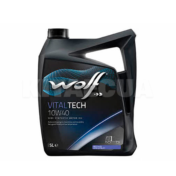 Масло моторное полусинтетическое 5л 10W-40 Vitaltech WOLF (8300912)