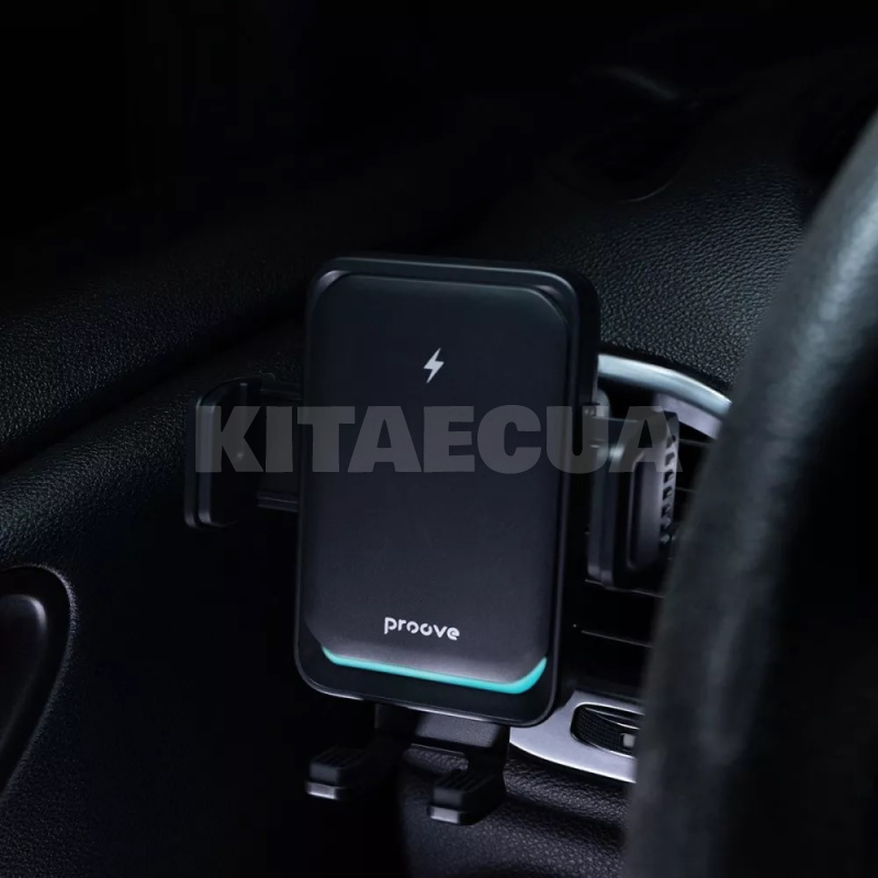 Держатель телефона автомобильный с беспроводным ЗУ Sonic Pro 15W PROOVE (WHSP15002001) - 4