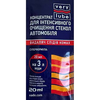 Очиститель стекла 20мл "антимошка" Verylube