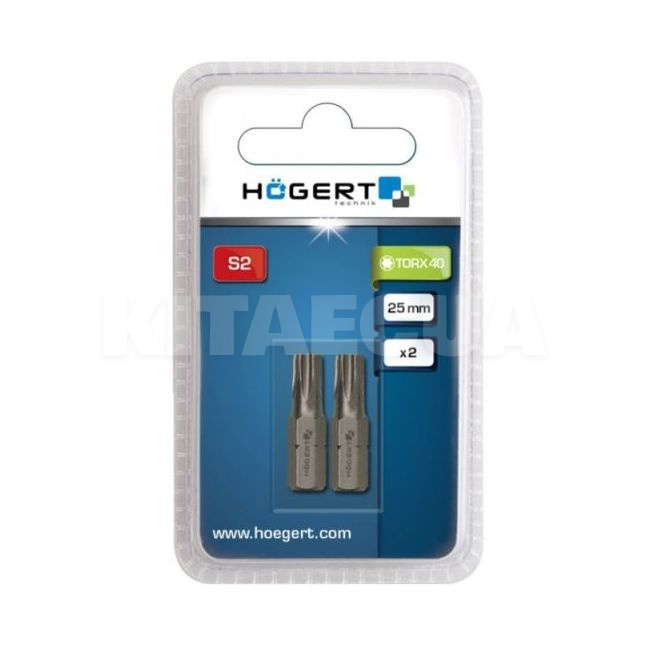 Біта Torx 40 25 мм 2 шт HOGERT (HT1S367)