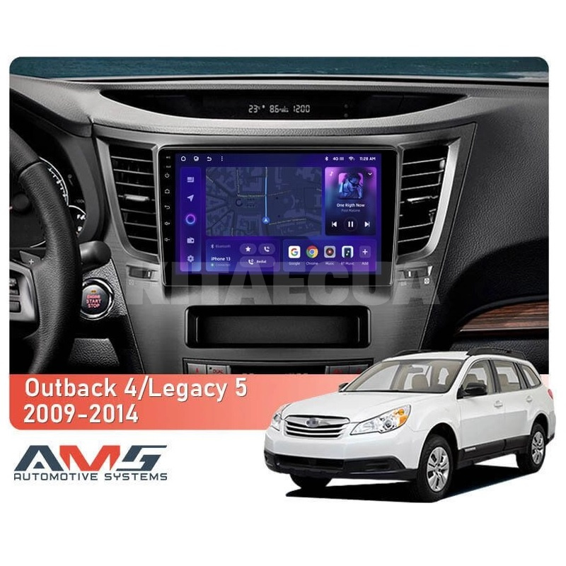 Штатна магнітола MOSS M3 4+32 ГБ 9" Subaru Outback 4 2009-2014 AMS (50665) - 2