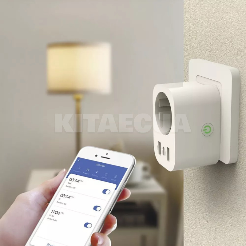 Умная розетка 16A Type-C+2USB Rapid Smart Socket PD-02 EU 1AC PROOVE (552710003) - 2