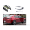 Дефлектори вікон (Вітровики) з нержавіючої сталі 3D на Mazda 3 (2020-н.в) 4 шт. FLY (BMDM32023-W/S)