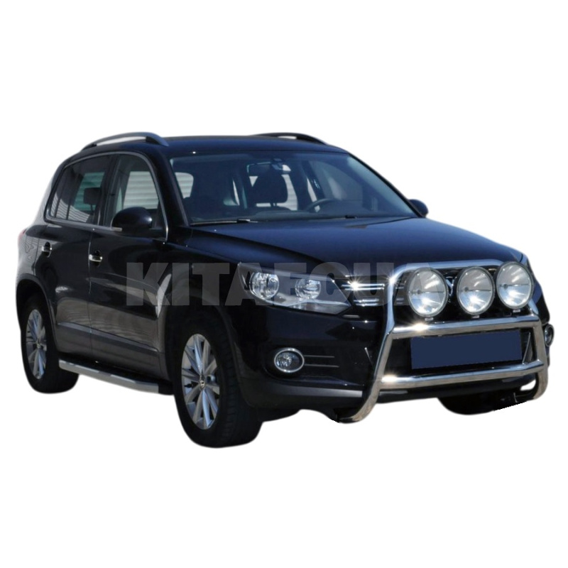 Кенгурятник WT018 Volkswagen Tiguan 2007-2016 нержавеющая сталь CAN (dd22800) - 2