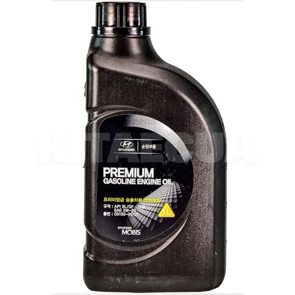 Масло моторне Напівсинтетичне 1л 5W-20 Gasoline Engine Oil Premium MOBIS (510000121-MOBIS)