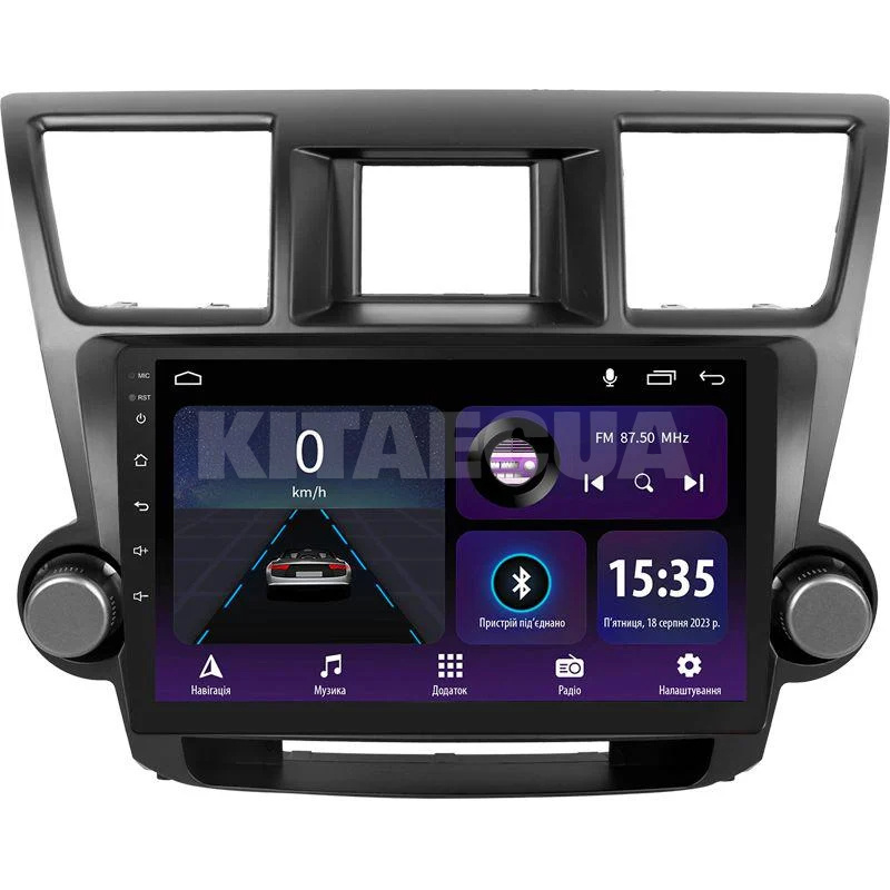 Штатна магнітола E10232 2+32 Gb 10" Toyota Highlander 2 XU40 2007-2013 SIGMA4car (42384)