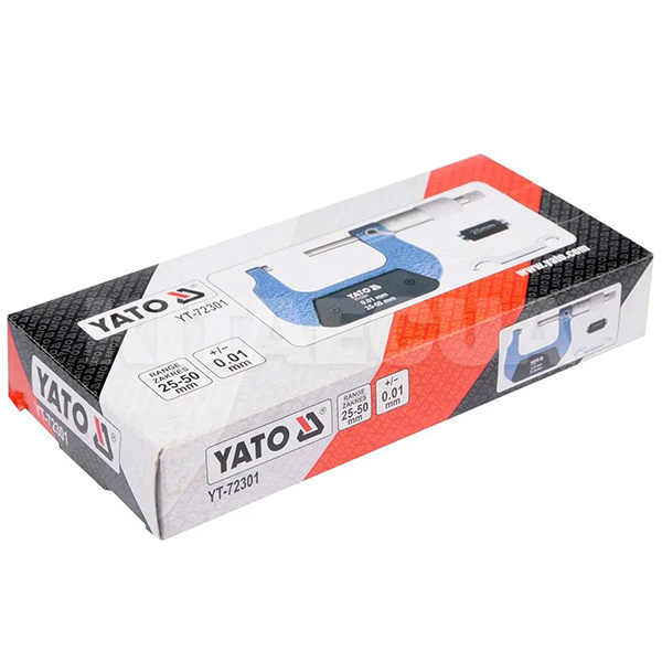 Микрометр 25-50 мм YATO (YT-72301) - 2