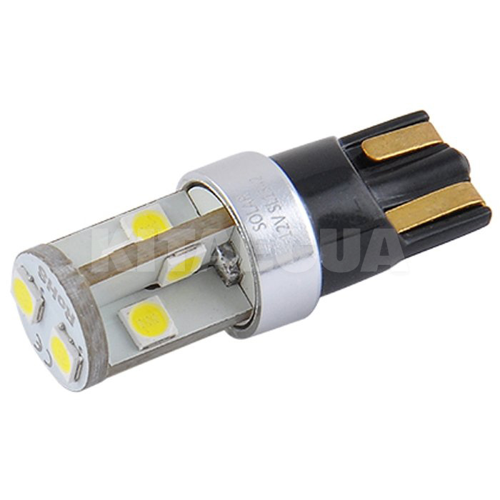 LED лампа для авто Premium Line W2.1x9.5d 10W 6500K (комплект) Solar (SL1342)