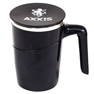 Розумний термокухоль 470 мл чорна з присоскою AXXIS