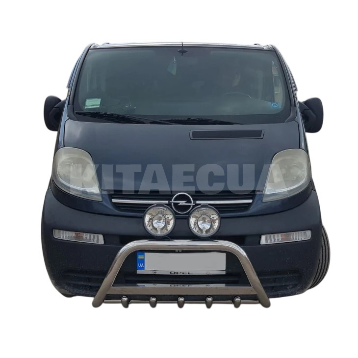 Кенгурятник WT003 Nissan Primastar 2002-2014 нержавеющая сталь CAN (dug02746) - 3
