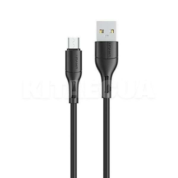 Кабель USB microUSB 2А U68 1м чорний USAMS (SJ502USB01)