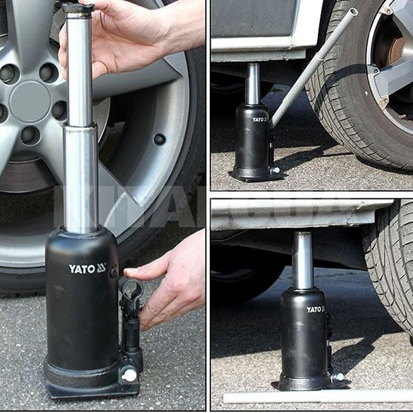 Домкрат гідравлічний пляшковий до 5т (220мм-500мм) YATO (YT-1711) - 2