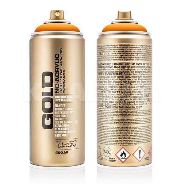 Фарба помаранчева 400мл напівглянсова GL 2030 "вибух помаранчевий" MONTANA (284236-MONTANA)