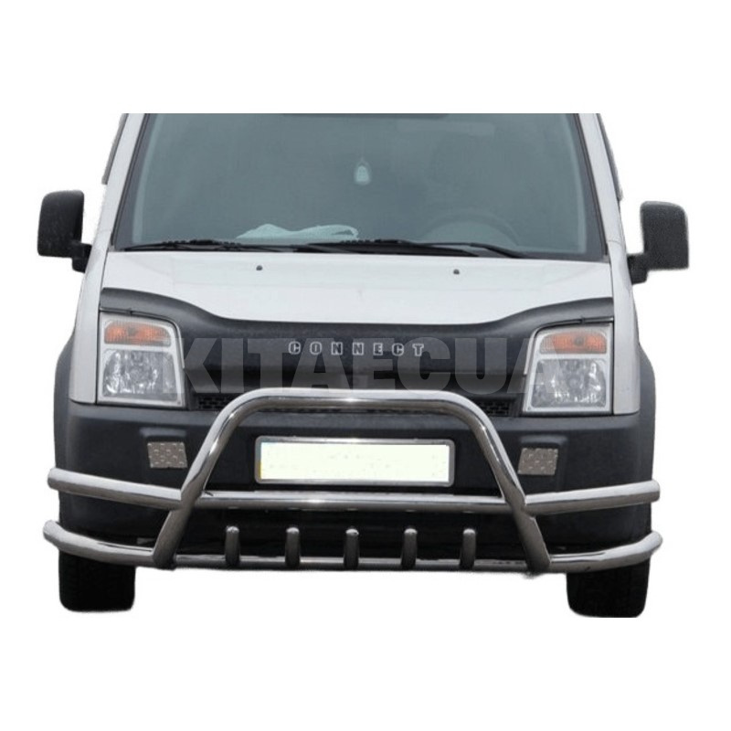 Кенгурятник WT003-Plus-2 Ford Connect 2010-2013 нержавеющая сталь CAN (dd22413) - 3