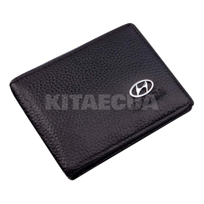 Обложка для документов "Hundai" черная (ODHDI)