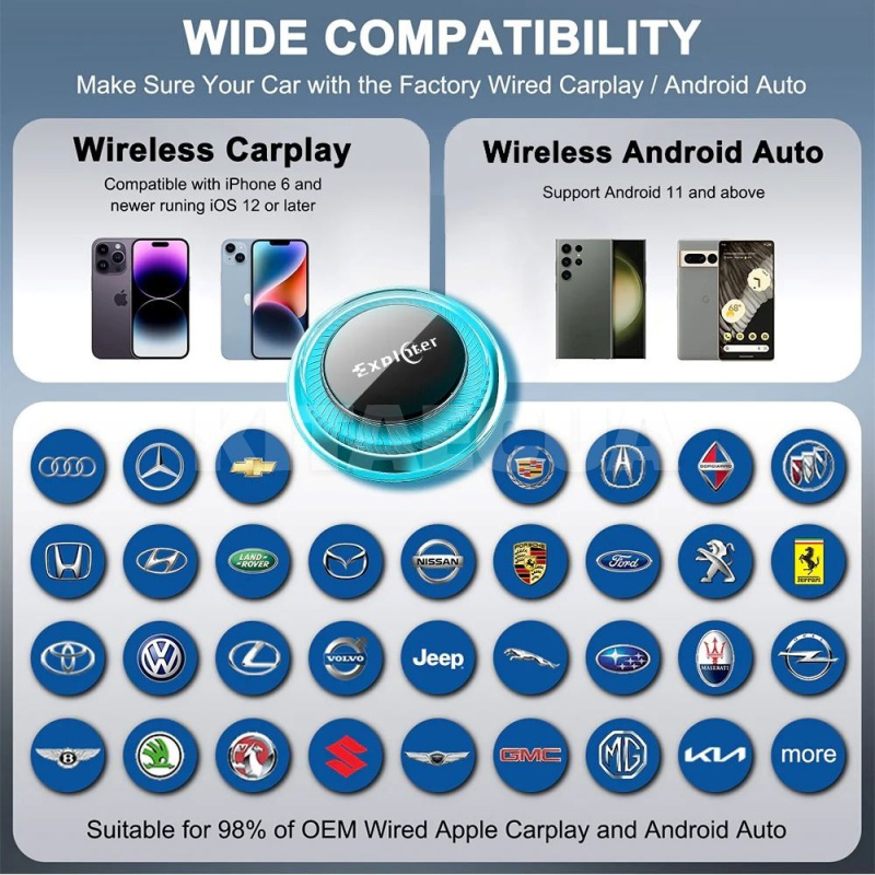 Приставка Rocket Qualcomm Carplay/Android Auto 5G Applepie (APP-RocQ) - 5