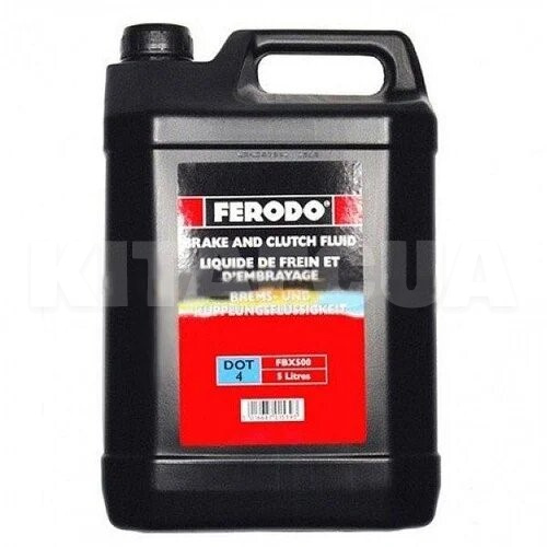 Тормозная жидкость 5л DOT4 FERODO (FE FBX500)