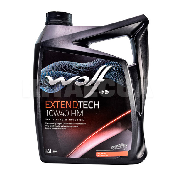Масло моторне Напівсинтетичне 4л 10W-40 Extendtech НМ WOLF (8302213)