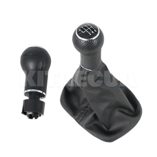 Ручка КПП черная для Seat Leon 2000-2001г + чехол КПП 6 ступ DPA (77111640802)