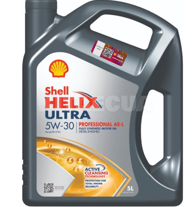 Масло моторное синтетическое 5л 5W-30 Helix Ultra Professional AR-L RN17 SHELL (550051433)