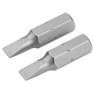 Биты S2 прямой шлиц 5.5х0.8х25 мм 2шт TOLSEN